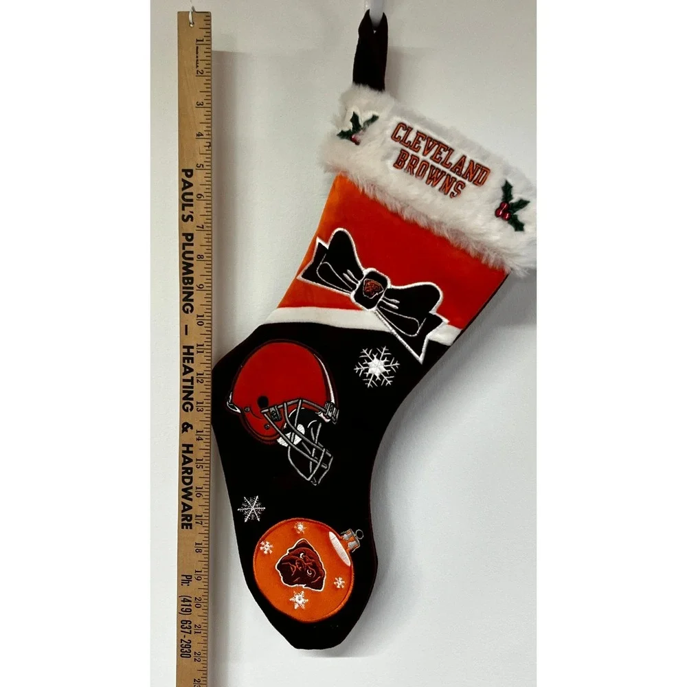 FOCO‎ Cleveland Browns NFL Christmas Stocking Embroidered Dawg Pound Helmet 20